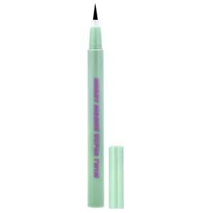Merrymonde Super Twim Pen Eyeliner, 01 Vivid Black, 0.02 fl oz (0.5 ml)