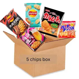 Asian Chips Variety Pack - Exotic Snacks with Crispy Crunchy Texture and International Flavors Diverse Selection Sweet