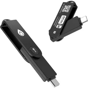Pro-C FIDO2 (L2)  Key Passkey Device with USB C & NFC, TOTP/HOTP Authenticator APP, FIDO 2.0 Two Factor Authentication 2FA MFA, Supports Windows/macOS/Linux/Gmail//Dropbox