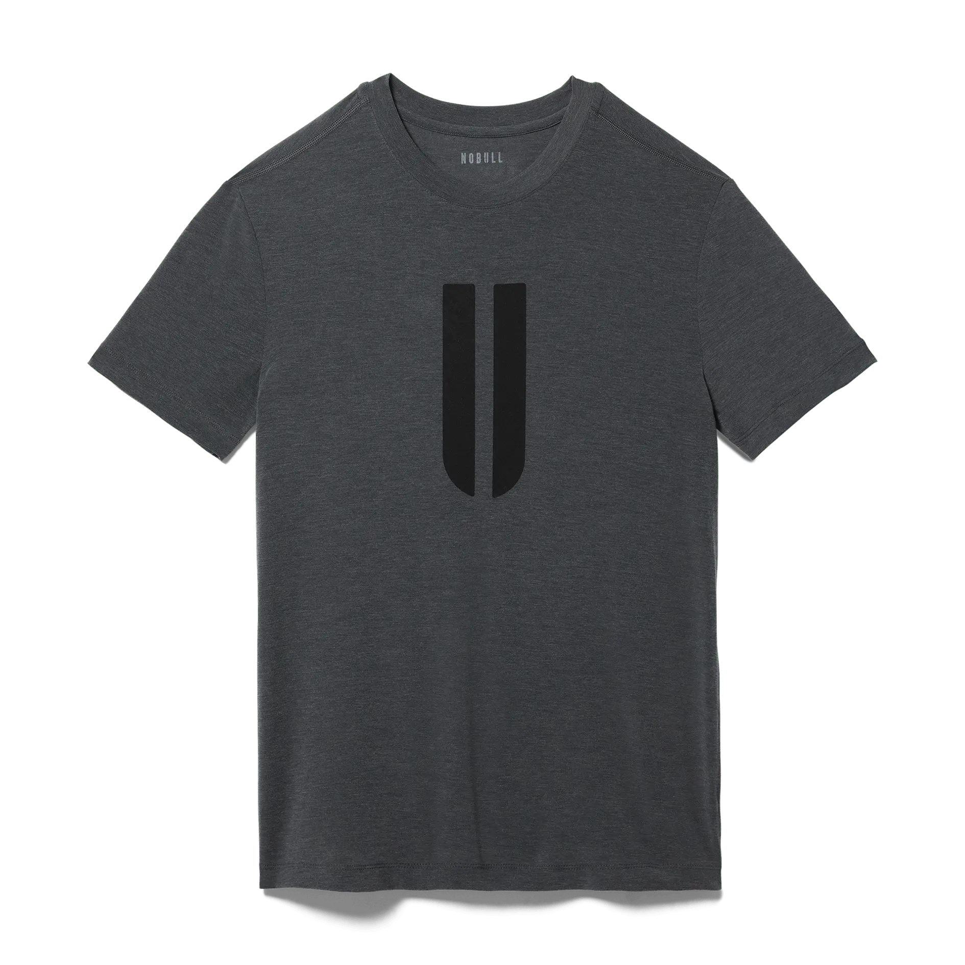 NOBULL Men's U Tee in Charcoal Heather