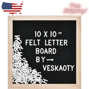 Felt Letter Board with 294 Letters