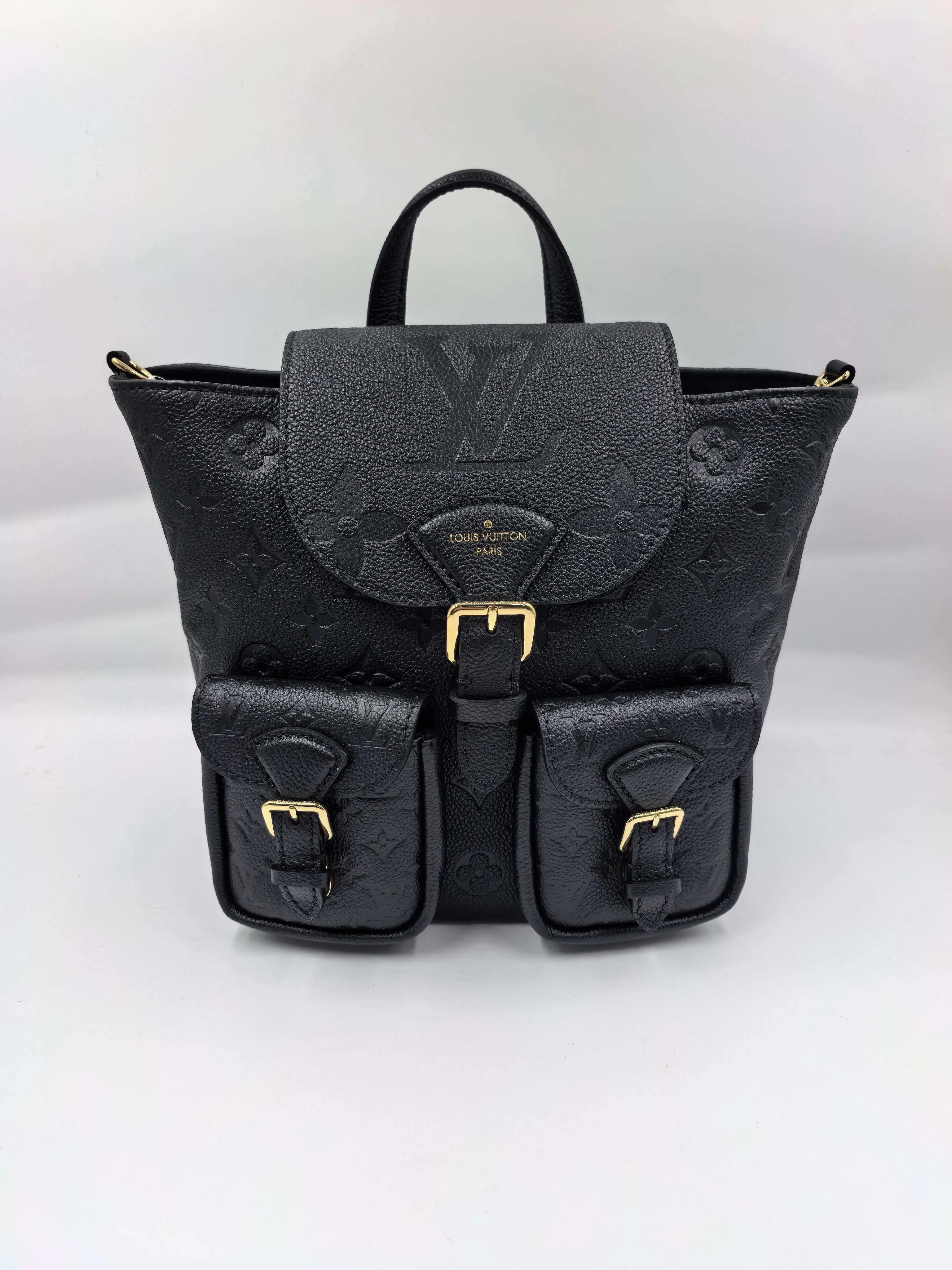 Pre-owned Louis Vuitton canvas Shoulder Bags Backup Backpack Monogram Empreinte Black 【senza 1】