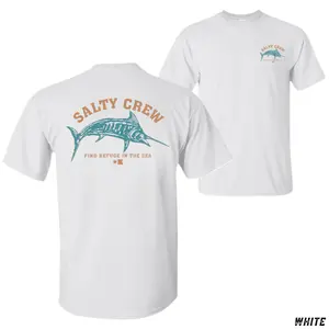 Salty Crew Broadbill T-Shirt, Sailfish Graphic Tee, Fishing & Ocean Apparel For Men & Women, Soft Cotton Blend Shirt, Billfishing Enthusiast Gifts