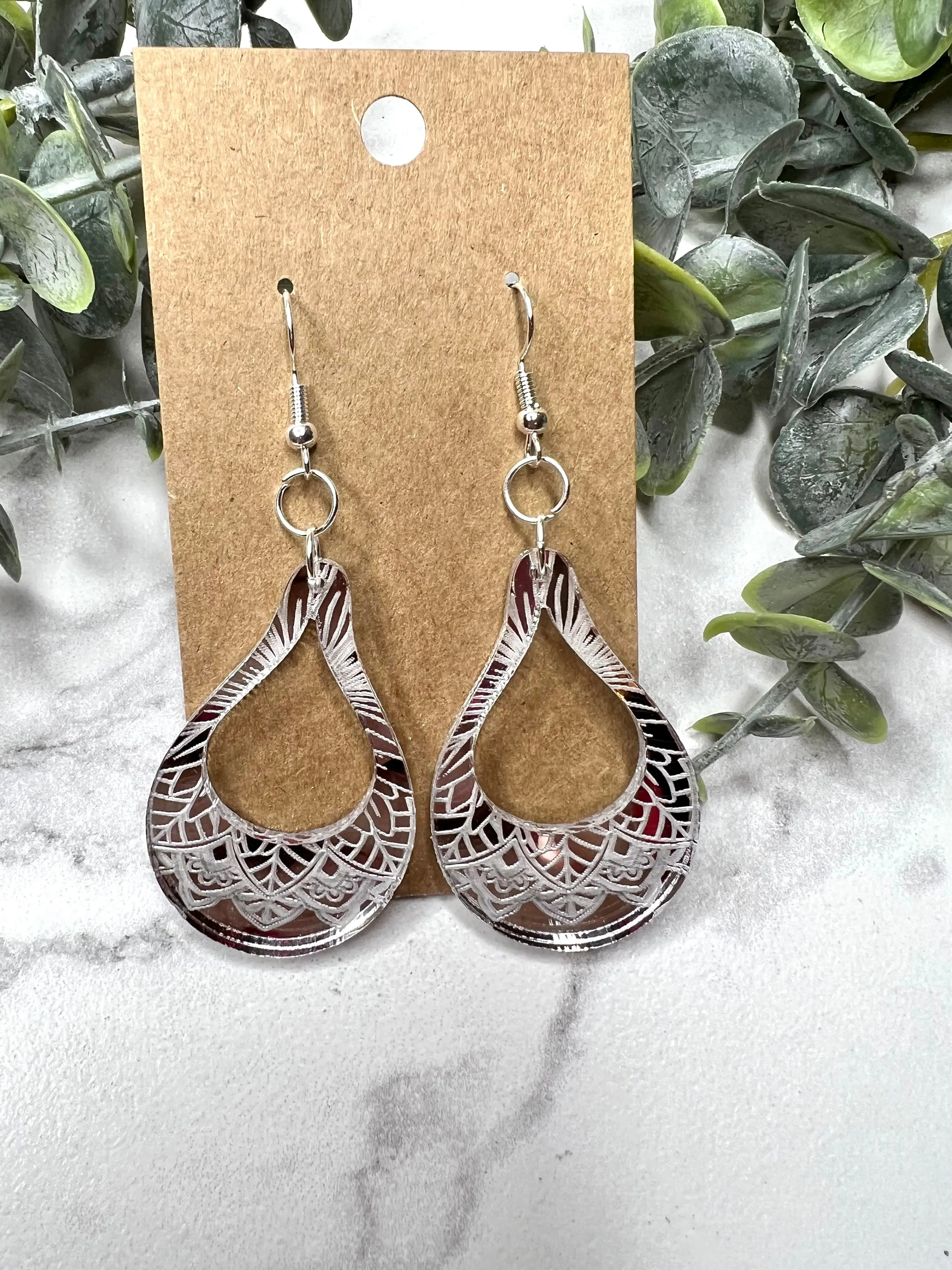 Sunflower Odd Teardrop Earrings
