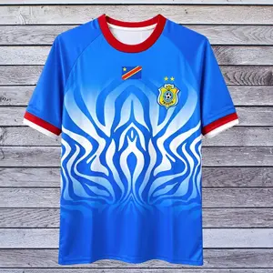 DR Congo Soccer Jersey Blue – FECOFA Style Football Shirt, Premium Quality Sportswear 0DP
