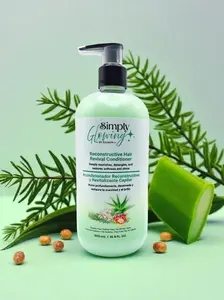 Simply Glowing Reconstructive Hair Revival Conditioner - Deeply Nourishing & Hydrating, Detangling, Shine & Smoothness, Suitable for All Hair Types, Sulfate-Free
