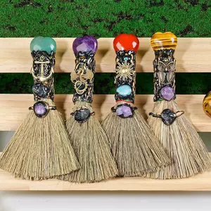 Magic Broom Magic Wand Healing Natural Crystal Gorgeous Stone Bead Beads Gemstone Jewelry Energy Healing Love Girlfriend Boyfriend Souvenir Valentine Father Mother Anniversary New Year Christmas Halloween Birthday Gift
