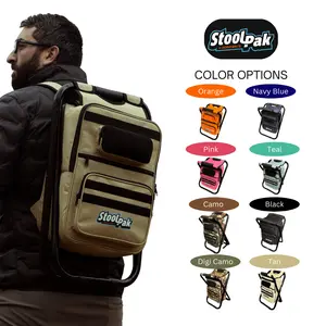 StoolPak 3-in-1 Backpack, Folding Seat, Leakproof Cooler + Gear Storage for Outdoors