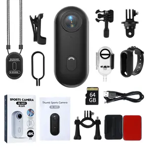 NUISK Mini Action Camera  Waterproof IPX7 Magnetic Mount for Pets & Cycling with 110° Wide-Angle Lens Photography Camera Gear Anti-Shake  Metal Movie TikTokShopSpringGlowUp