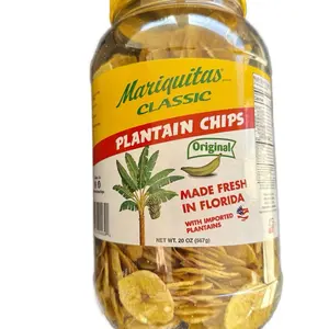 Mariquitas Classic Plantain Chips - Freshly Made in Florida with Authentic Florida Flavors - Perfect Snack for Any Occasion