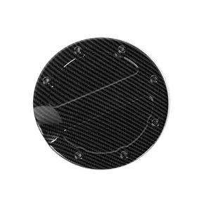 Carbon Fiber Look Fuel Tank Cover for 2009-2014 Ford F150 Raptor ABS Material High-Quality UV Coating Easy Installation Car Exterior Accessories