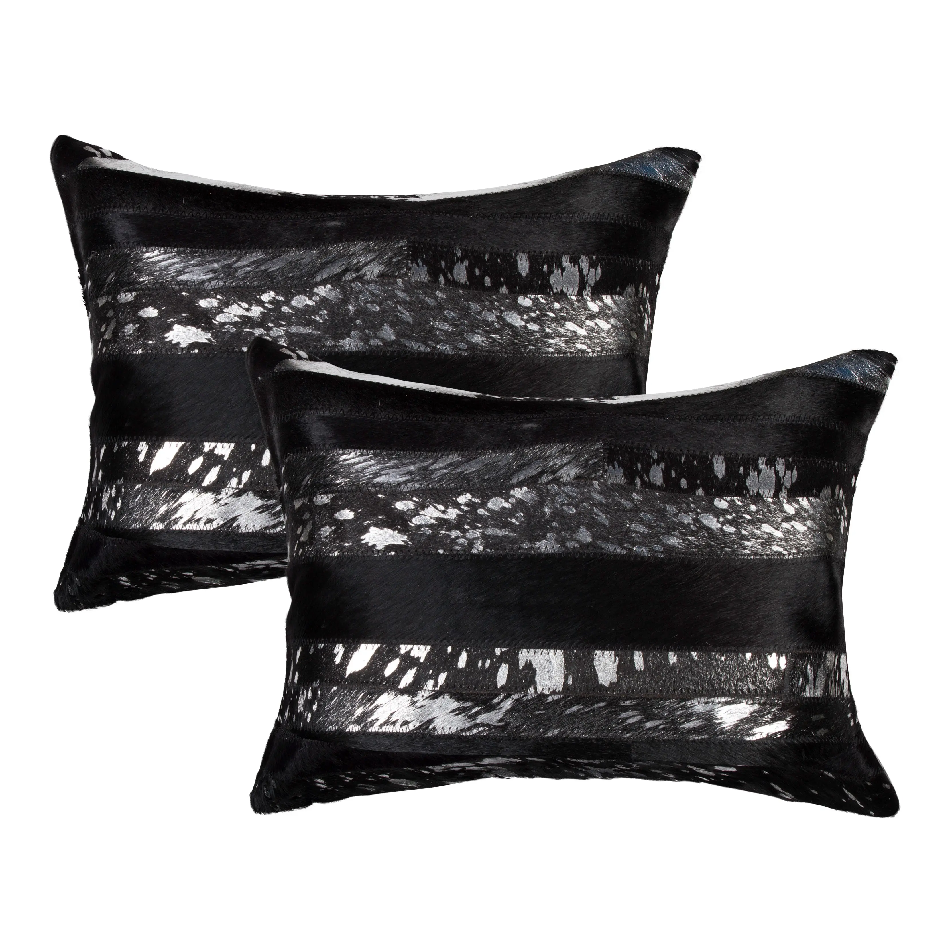 Natural Torino Madrid Scotland Cowhide Pillow | 2-Pack | 12"x20"