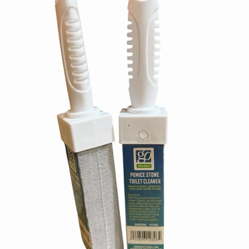 2-Pack Toilet Cleaner Hard Water Build up Remover with Ergonomic Handle, Pumice Stone Cleanning Tool Stain remover