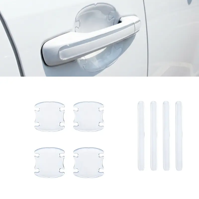 Transparent Waterproof Invisible Anti-scratch Car Door Handle Protective Film, Practical Auto Interior Exterior Accessories-MM1