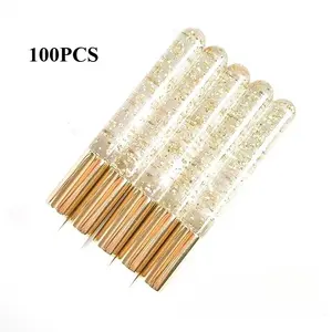 100-Pack Mousse Cleaning Brush, Eyelash Pore Nose Trio, Deep Facial Cleansing Beauty Tool, Multi-Use Skincare Accessories