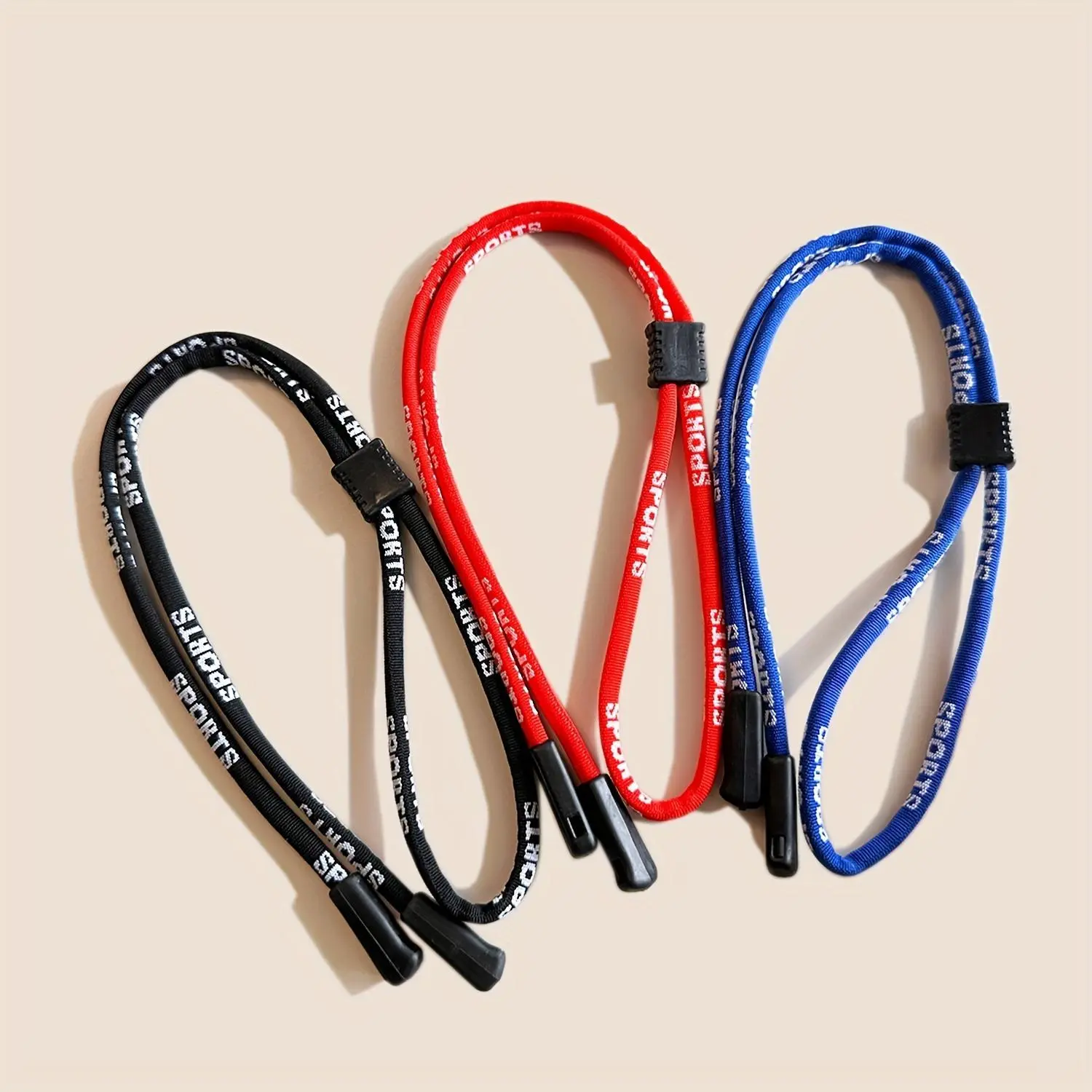 Sports Glasses Strap Holder, Sunglasses Holder Clip, 3 Counts/set Adjustable Lanyards Outdoor Sports Sunglasses Chain, Anti Slip Glasses Cord Rope for Women & Men