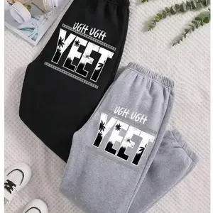 Black Jey Uso Four Letters Sweatpants, One Word Graphic Joggers, Wrestling Superstar Streetwear, Main Event 2025 Fan Gift, Champion Inspired Unisex Pants