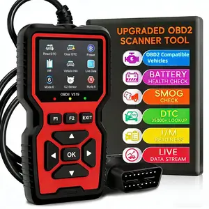 V519 New OBD2 Car Scanner Diagnostic Tool Code Reader, Car Voltage Tester, Engine Fault Code Scanner, Diagnostic Tool, Compatible with OBDII Protocol Vehicles.