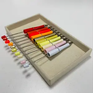 10 Pack Multicolor Beaded Pens, Handmade Jewelry Making Decorative Pens, Creative Gift Pens for Craft Enthusiasts