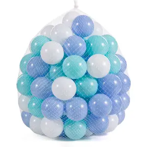 100-Pack Phthalate & BPA Free Plastic Balls Assorted Colors for Kids' Ball Pit Safe Fun Play Eco-Friendly Odorless Material 2.2 Inch Perfect Size for Toddlers