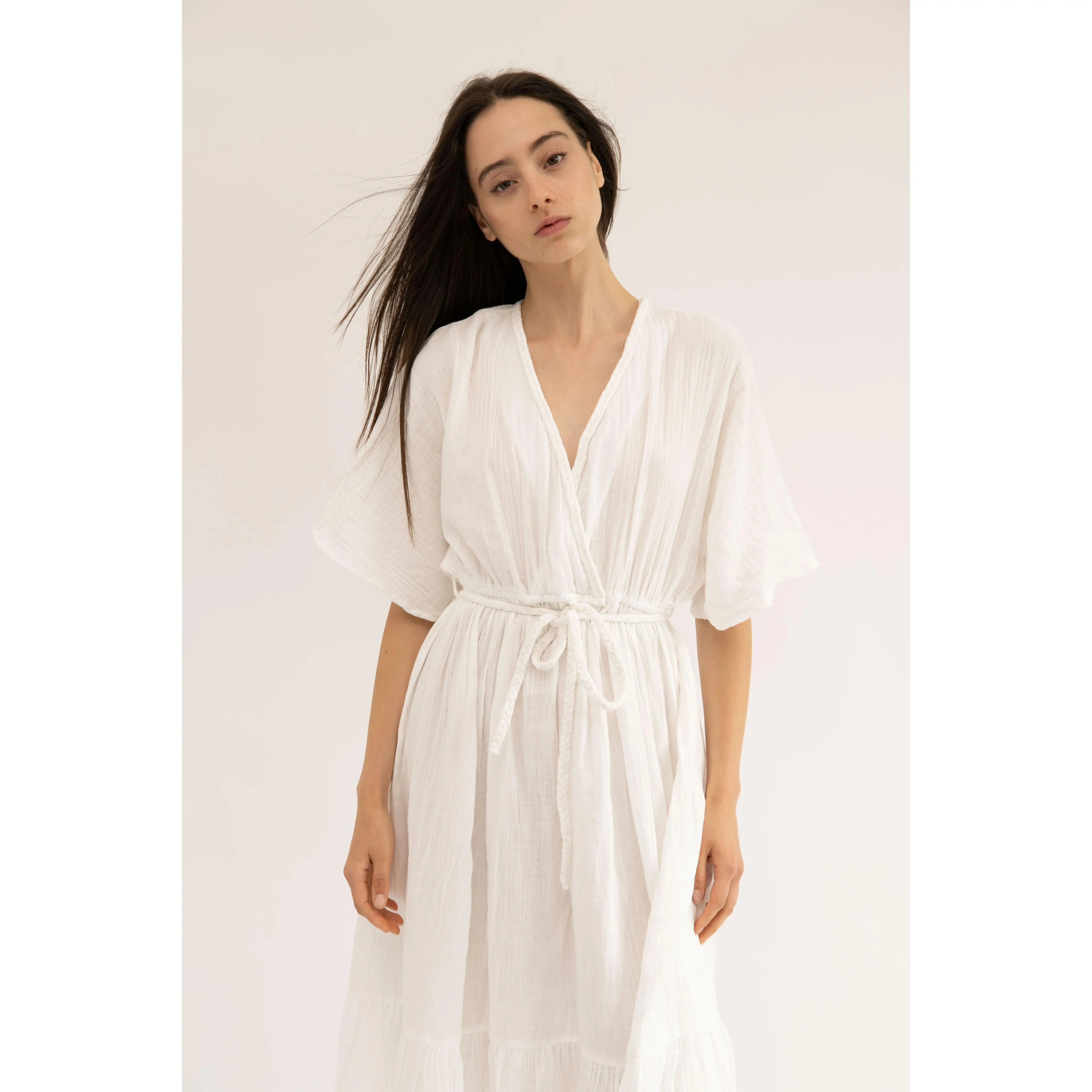 CHLOE - WHITE BRAIDED DRESS