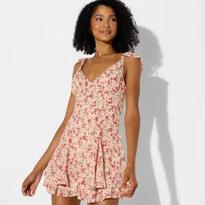 Women's Cap Flutter Sleeve Mini Empire Waist Dress - Wild Fable