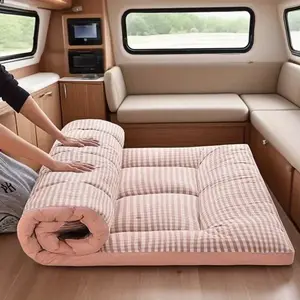 All Season Portable Roll Up Mattress: Soft, Easy-to-Clean Tatami Futon for RVs, Bedrooms, Dorms, Living Rooms & Apartments, Foldable Mattresses, Folding Mattresses, Car Air Mattresses, Mattress Topper, SUV Mattresses, Dorm Mattresses, Apartment Furniture