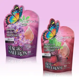 Butterfly's Tear Magic Saffron & Hot Beetroot Gummies – 12-in-1 With Saffron, Ashwagandha, Beet Root – Focus, Sleep, Mood Support – 60 Count