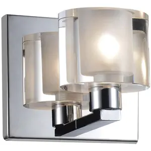 CWI Lighting Tina 1 Light 5 inch Chrome Wall Light 5540W5C-601