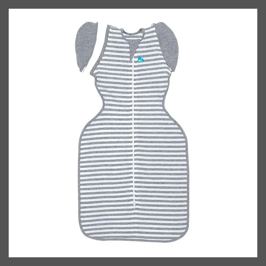 Love To Dream Swaddle UP Transition Bag Adaptive Original Swaddle Wrap - Gray Stripe - M