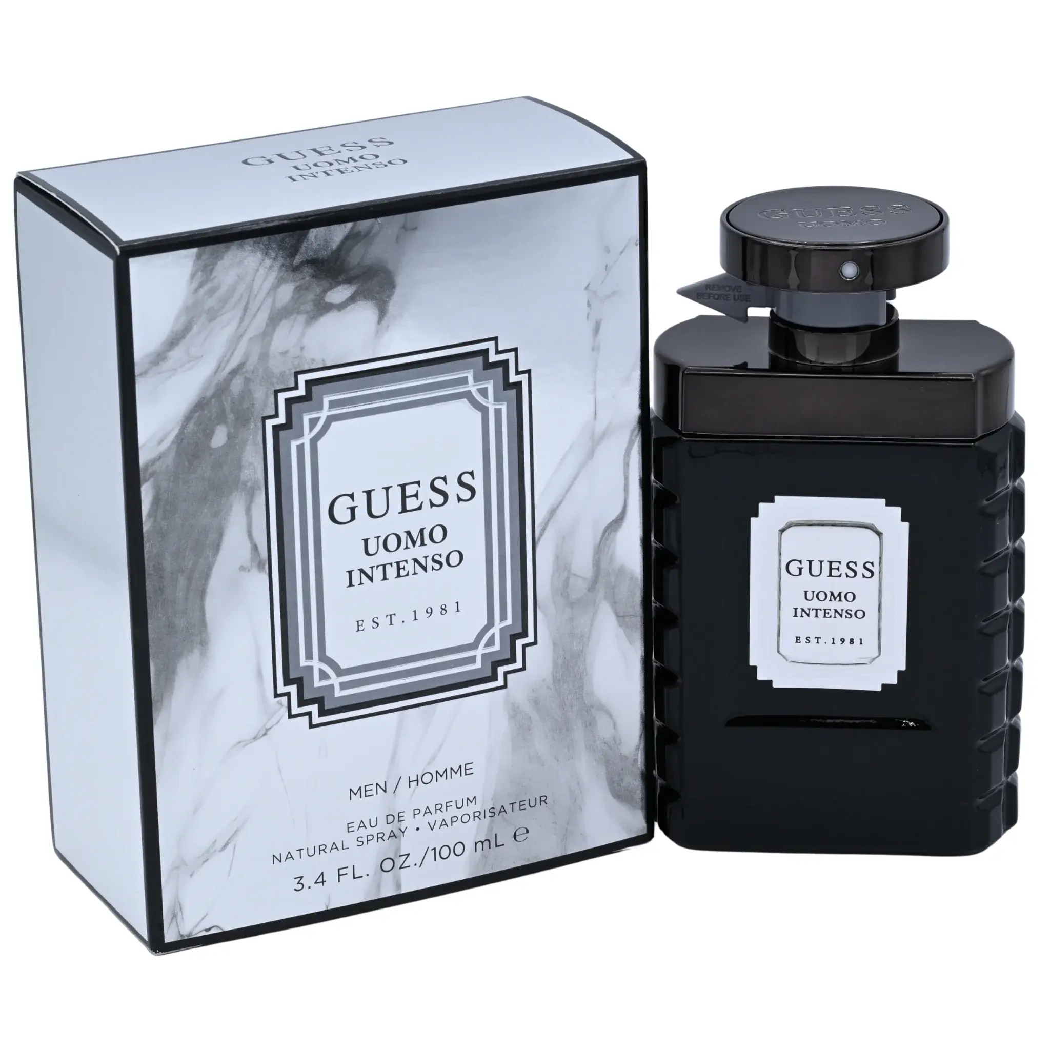 Guess Uomo Intenso Eau de Parfum Spray for Men 3.4 oz (New in Box)