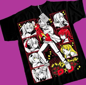 High School DxD Rias Gremory Akeno Himejima T-shirt ,Issei ,Girl,Shirt All Size QTZ