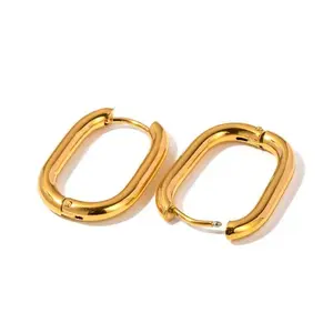 Large Oval Gold Huggies