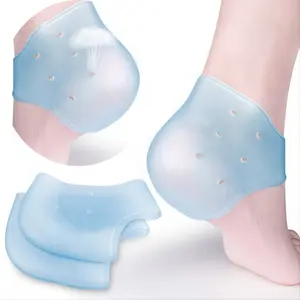 4pcs Breathable Gel Heel Protectors - Comfortable Silicone Pads for Heel & Achilles Tendonitis - Flexible Foot Support for Hiking, Travel & Daily Use - for Enhanced Comfort &, Daily Foot Support| Foot Care Footwear Shoe Tactical Bedroom Parent Blue
