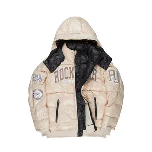 Cortland Beige Heavy Puffer Jacket