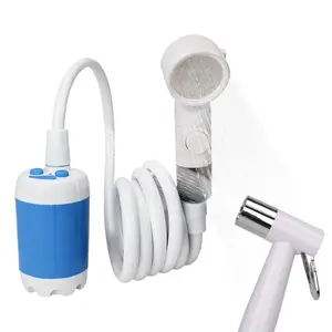 Outdoor Shower Compact Handheld 4000mAhRechargeable with 2-Meter Hose AdjustableFlow USB Charging for Camping Hiking Pet CareTravelAccessories