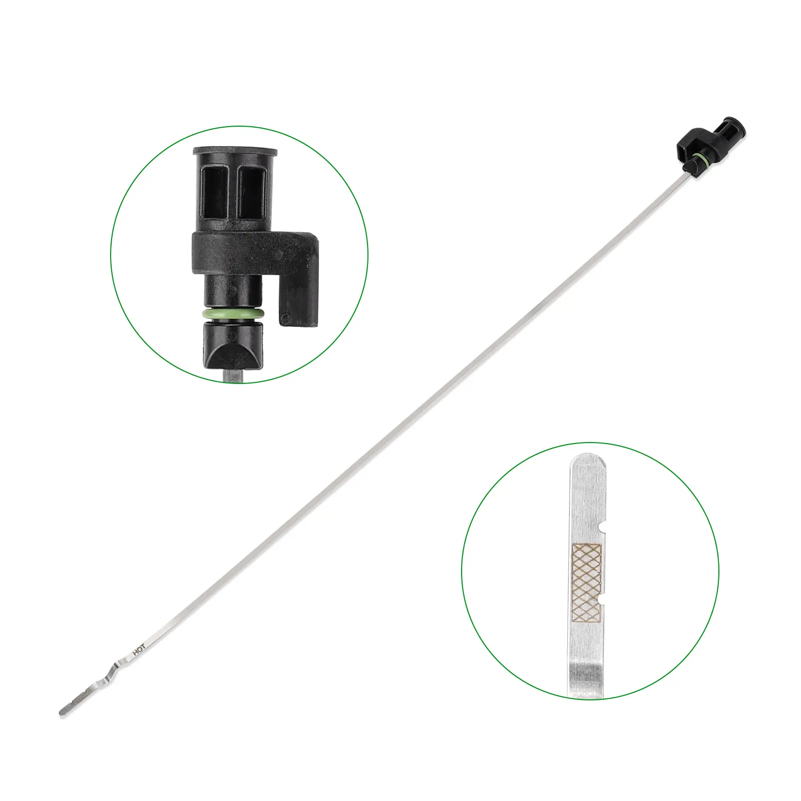 3MIRRORS Metal Stem CVT Transmission Dipstick Gauge - 1 x Fluid Check Tool, 21.75in Length, OE 31086-JA00A, Vehicle Inspection Tool for 2007-Up Altima, 2013-Up Rogue, 2006-Up Maxima, Quest, Murano 2.5L