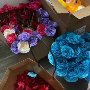 Eternal Liston Roses in Various Colors Individually Sold for Wholesale Ideal for Weddings Parties and Event Displays