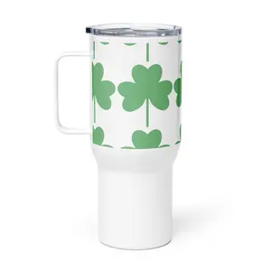 Travel mug with a handle