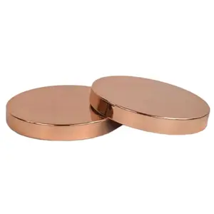 Rose Gold Metal Candle Lids - Fits 18 & 22 oz. Jars