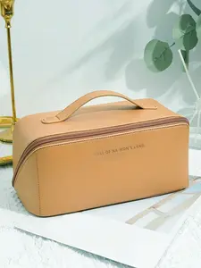 Stylish  simple   light luxury tote bag inner bag, niche design multi-layered felt storage bag, zipper sorting bag, personalized classic separated cosmetic bag, Makeup Storage Bag, suitable for daily bag collocation  and travel.
