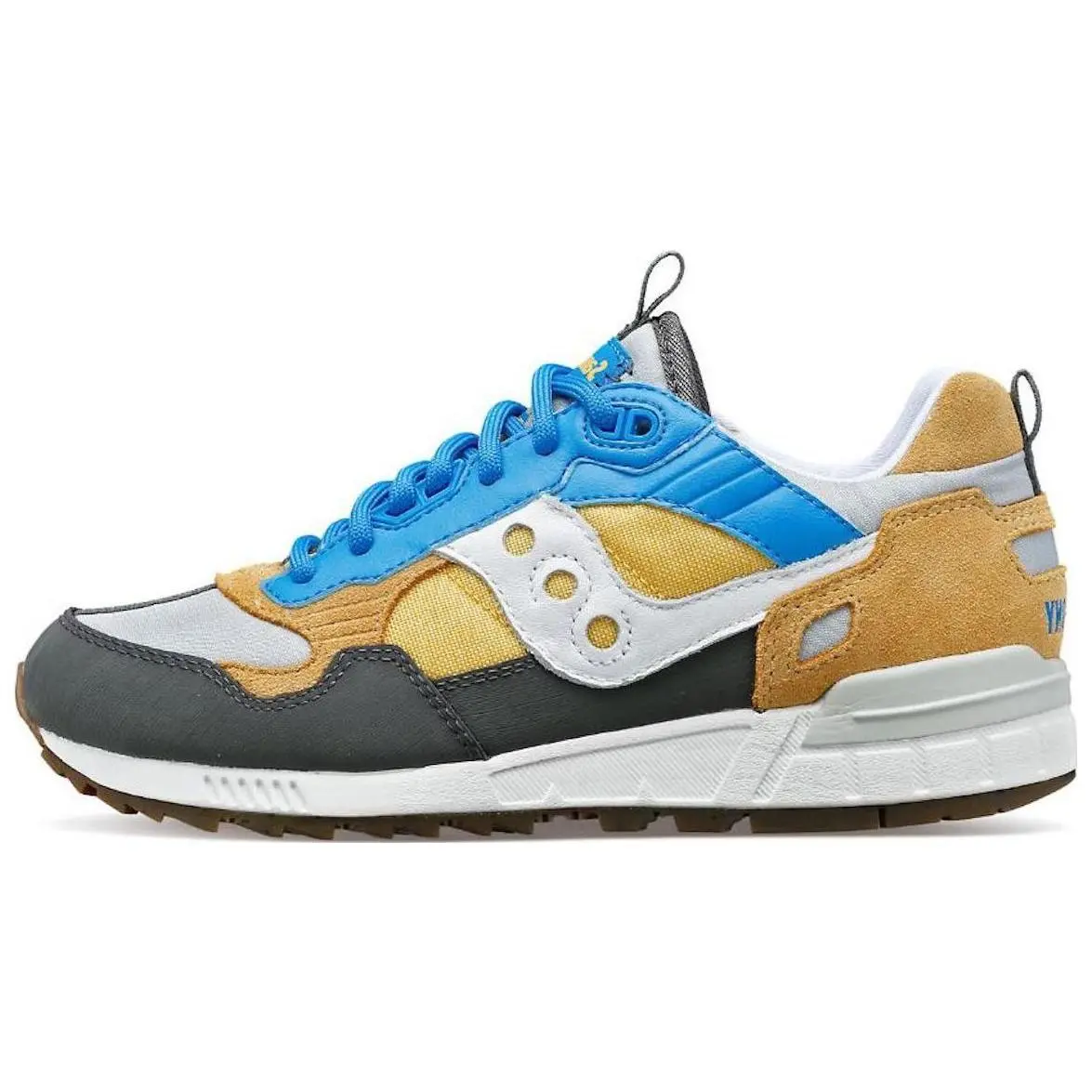 Saucony Shadow 5000 Outdoor Running Shoe - Navy Camel, Sports Footwear, Men's/Women's Sneaker (Sports Shoes for Casual Outdoor Activities), Cushion, Nylon, Casual Sneakers, Runs Small