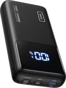 INIU B63 25000mAh 100W Power Bank USB C Laptop Portable Charger, PD Fast Charging 3-Output External Battery Pack for Laptop MacBook Dell XPS iPad Tablet Steam Deck iPhone 17 16 15 14 13 12 Pro Samsung Macbook iPad Switch 2 etc Chargeable Smartphone Device