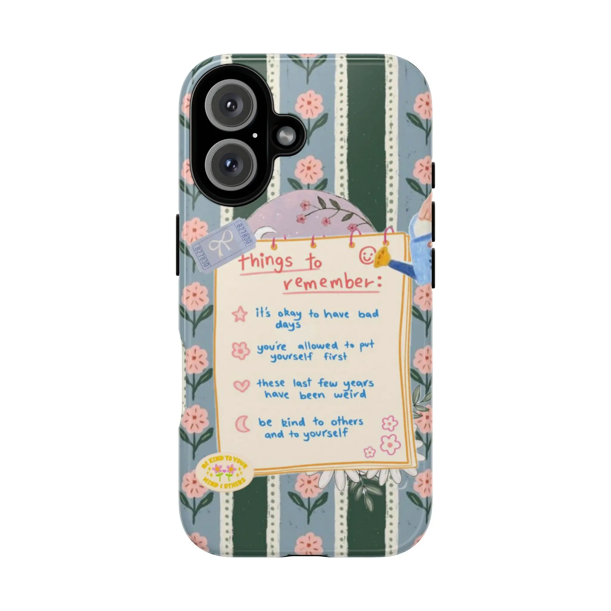 Motivational Quote Flowers Phone Case - Durable, Glossy, Protective Phone Accessory Compatible with Smartphones, Handheld Cellphone Shell, E-Commerce Gift for Him or Her, Protection, High Color Fastness