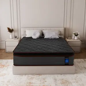 【Father's Day】 Peninsula Ultra-Soft Suede Blend Mattress - 8/10/12/14-in, Breathable Knit Fabric, Medium-Firm Support, Suitable for All Sleeping Positions, Stress-Relieving Mixed Support, Luxurious Comfort