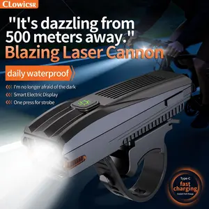 High Lumen Night Cycling Outdoor Bike Light, Easter LED Bicycle Headlight, Super Bright USB Rechargeable Bike Lamp, Suitable for Outdoor Riding