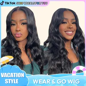 Body Wave Glueless Wig Human Hair | Wear And Go 6x4 HD Lace Front Wig #Deals for You Days
