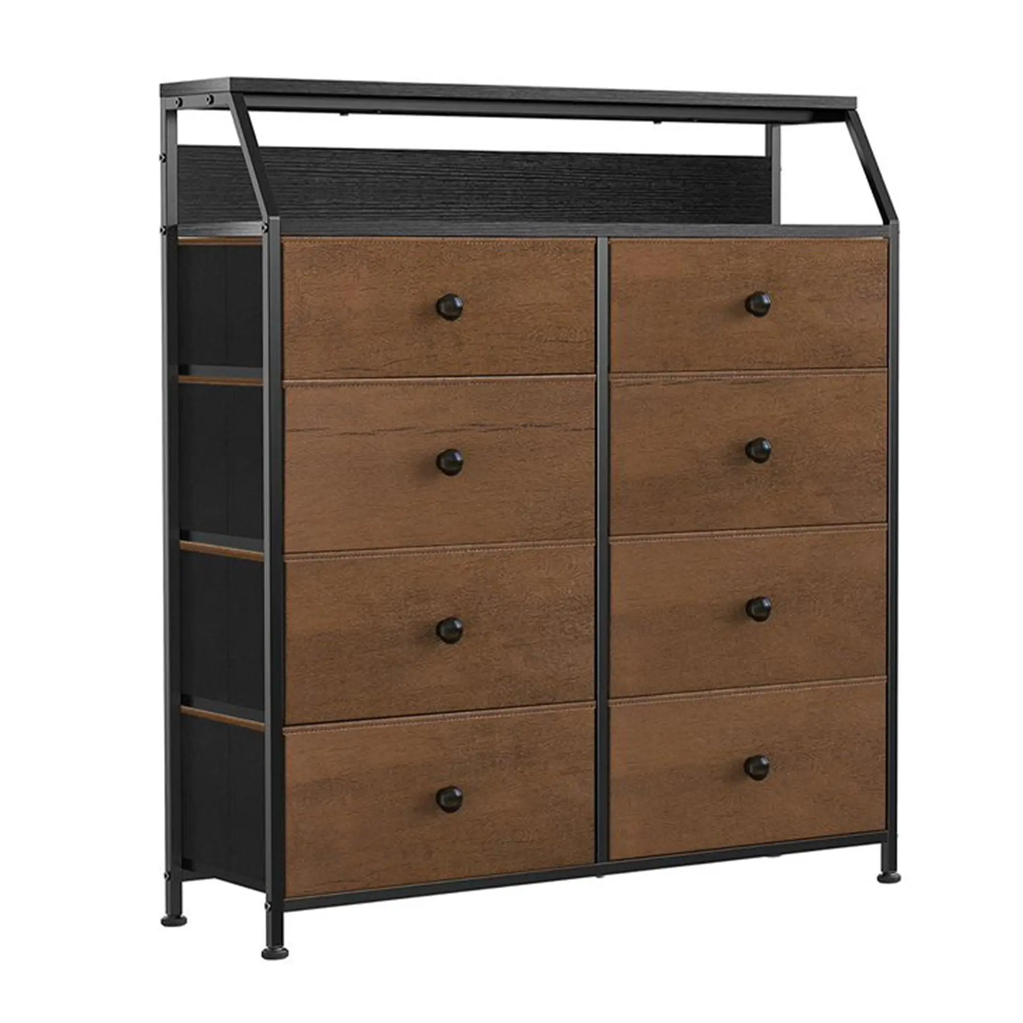 REAHOME 8 Drawer Wood Top Storage Dresser with 2 Drawer Organizers, Espresso REAHOME 8 Drawer Wood Top Storage Dresser with 2 Drawer Organizers, Espresso
