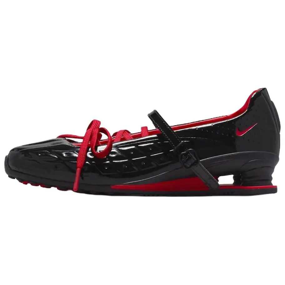 Women's LABELHOOD x Nike Shox Z Calistra Casual Sports Shoe, Black University Red Women's Sneaker, Walking Shoes