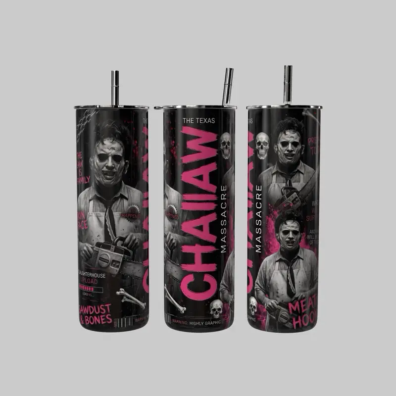 Texas Massacre Sawdust & Bones 20oz Tumbler